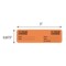 Nevs Hourly IV Tubing Label -I.V.Set 72 Hours Only 7/8"x3" Flr Orange w/Blk NTUBE-1806 - alternate 2